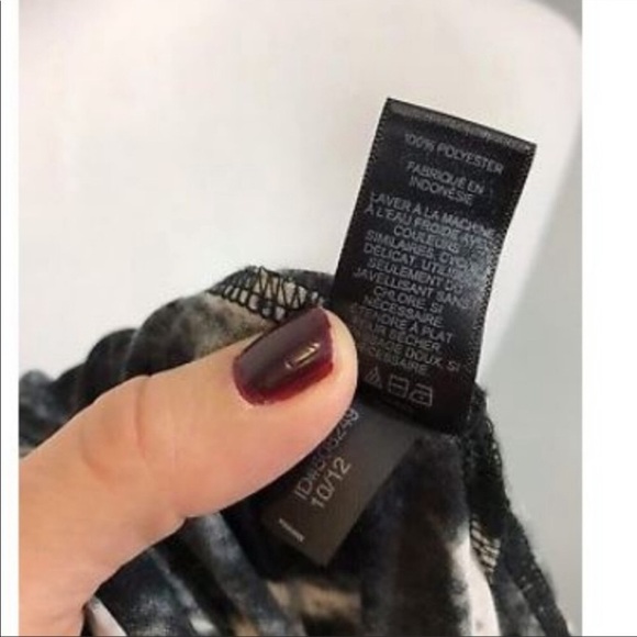 Express size large gray & black high low tank with sheer longer back - Picture 12 of 13